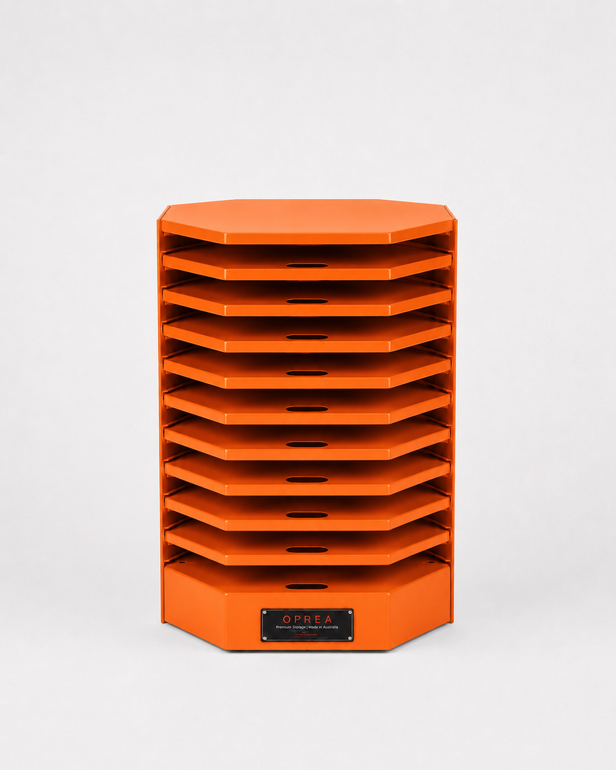 OPREA 12-Tray Compact Edgebanding Roll Storage Tower