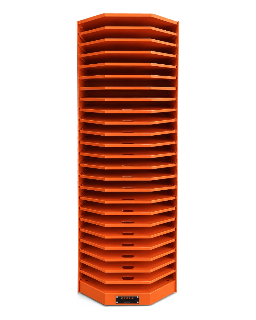 OPREA 23-tray edgebanding storage tower - Orange